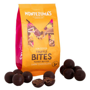 Montezuma's - Dark Chocolate Peanut Butter Truffle Bites, 120g | Pack of 8