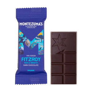 Montezuma's - FitzRoy Organic 74% Dark Mini Bars, 25g | Pack of 26