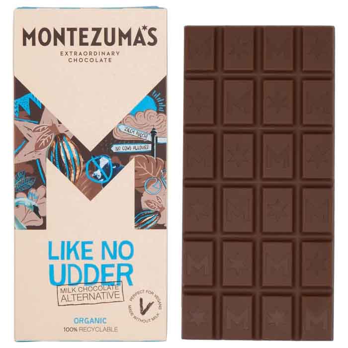 Montezuma's - Organic Like No Udder Milk Chocolate Alternative, 90g  Pack of 12