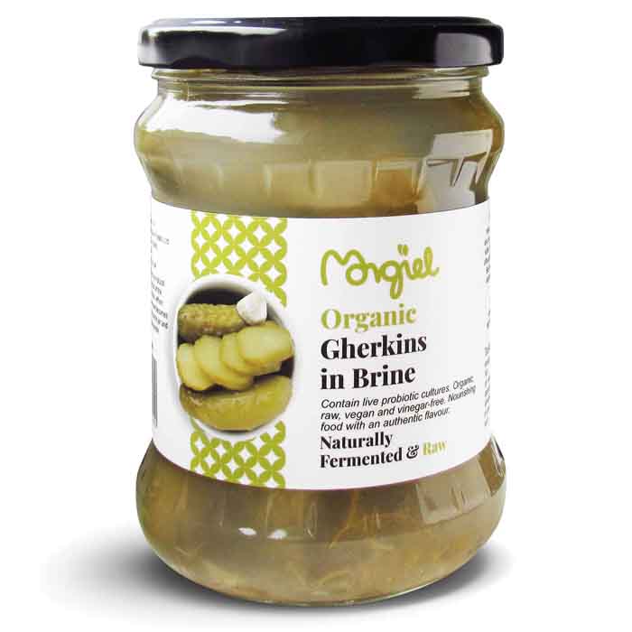 Morgiel - organic Raw Gherkins in Brine, 500g