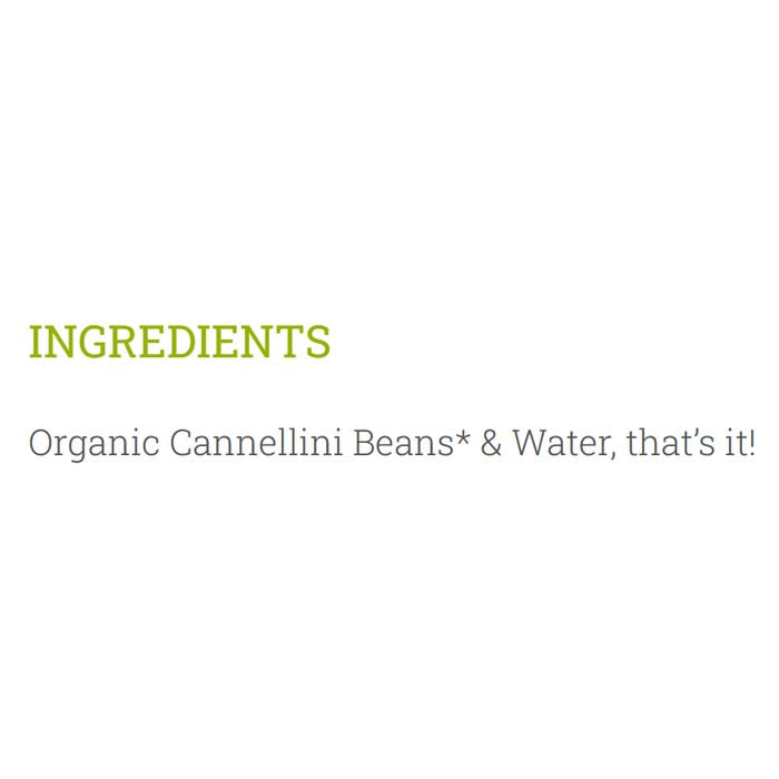 Mr Organic - Cannellini Beans, 400g - back