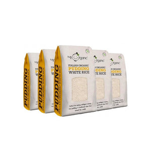 Mr Organic - Organic Italian White Pudding Rice, 500g | Pack of 6
