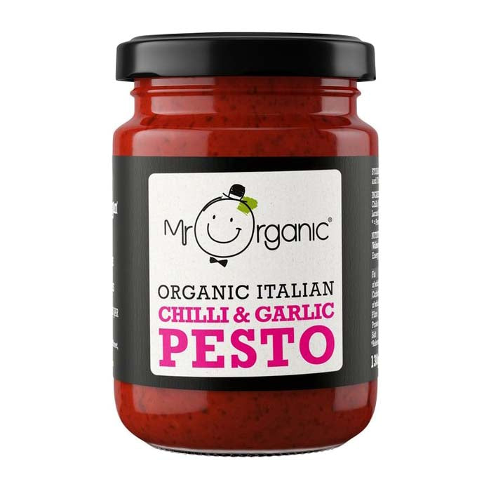 Mr Organic - Vegan Chilli & Garlic Pesto, 130g