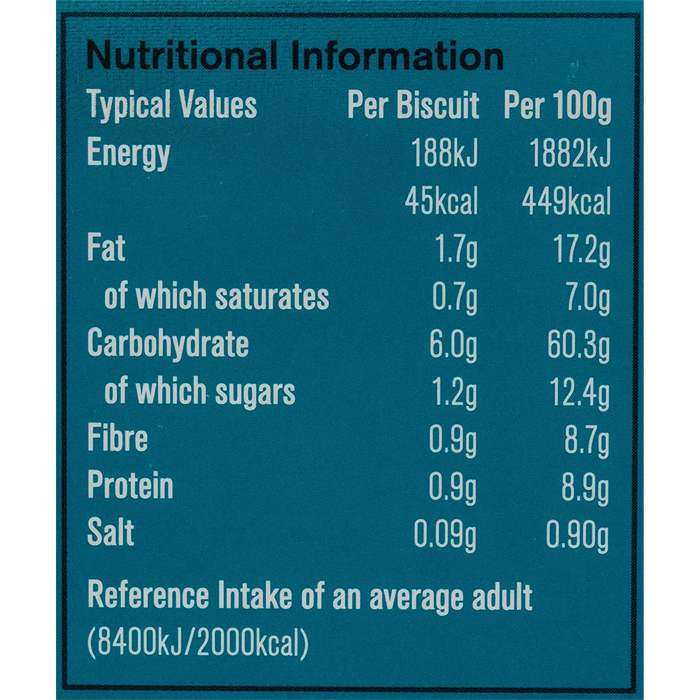 Nairn's - Coconut & Chia Oat Biscuit, 200g - back