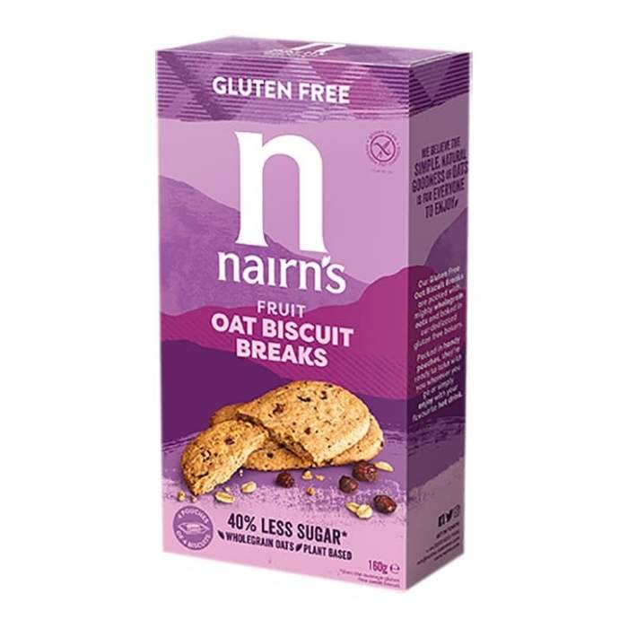 Nairn's - Gluten-Free Oat Biscuit Breaks Fruit, 160g - front