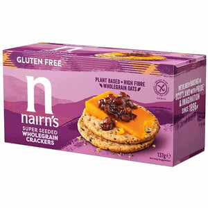 Nairn's - Gluten-Free Super Seeded Wholegrain Crackers, 137g | Pack of 8