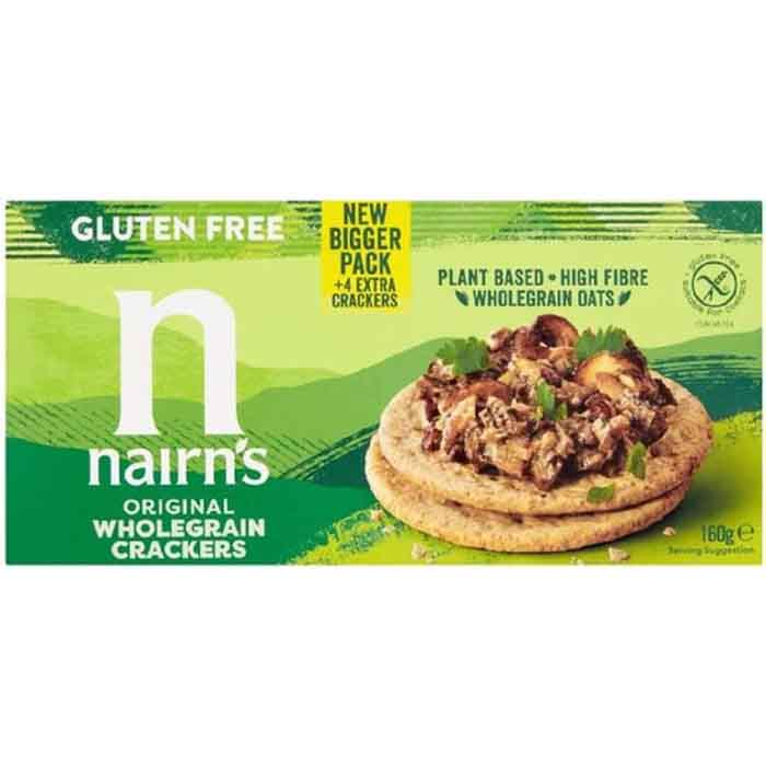Nairn's - Gluten Free Wholegrain Crackers, 160g  Pack of 8
