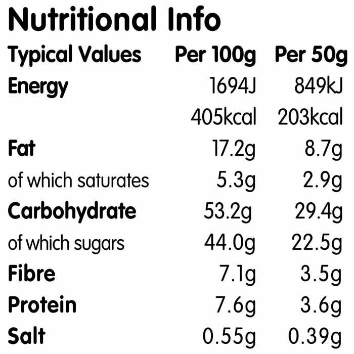 Nakd - Chocolish Raw Fruit, Nut & Cocoa Bars - Double (16-Pack), 50g - back
