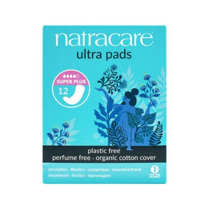 Natracare - Organic Cotton Ultra Pads - Super plus without wings