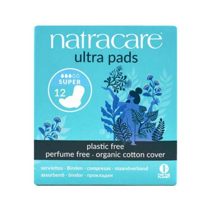 Natracare - Organic Cotton Ultra Pads - Super With Wings