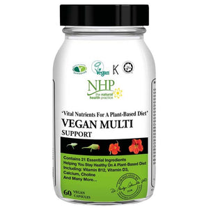 Natural Health Practice - Vegan Multi Support Capsules, 60 Capsules