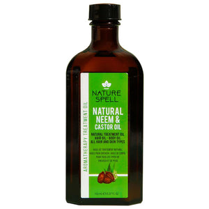 Nature Spell - Caster & Neem Oil for Hair & Body, 150ml