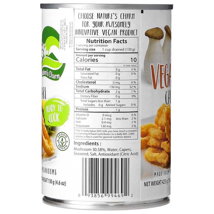 Nature's Charm - Vegan Calamari, 425g - back