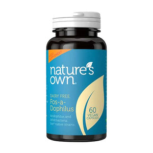 Nature's Own - Fos-a-Dophilus: 6 Strains of Friendly Bacteria, 60 Capsules