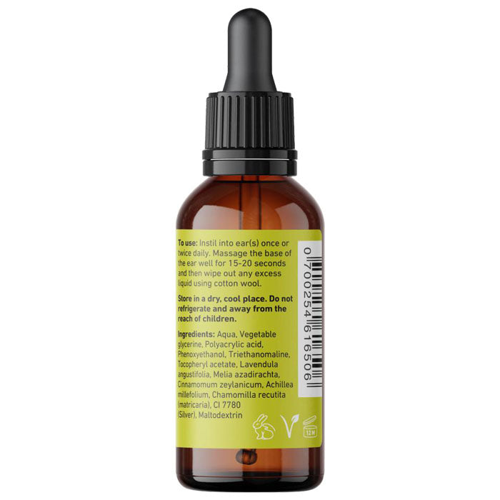 Natures Greatest Secret - Colloidal Silver Ear Drops With Essential Oils For Pets, 30ml - back