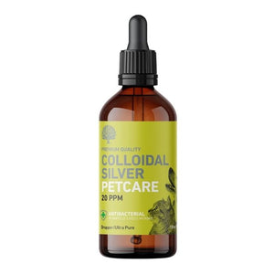 Nature's Greatest Secret - Colloidal Silver for Pets, 20PPM Dropper Bottle with Pipette, 100ml