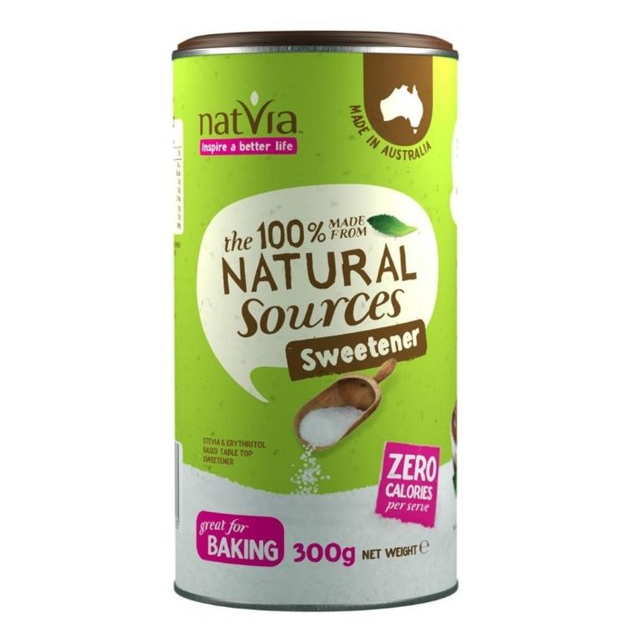 Natvia - Natural Sweetener Canister, 300g - Front