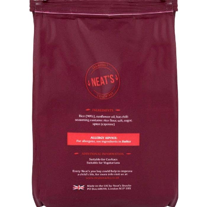 Neat's - Hand Crafted Rice Cracker Hot Thai Chilli, 50g back