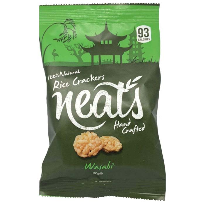 Neat's - Hand Crafted Rice Crackers - Wasabi ,20g