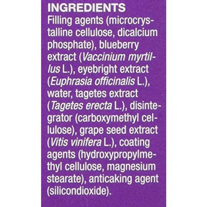 New Nordic - Blue Berry Eyebright™, 60 tablets - back