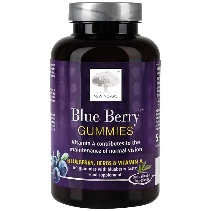 New Nordic - Blue Berry Gummies, 60 Gummies