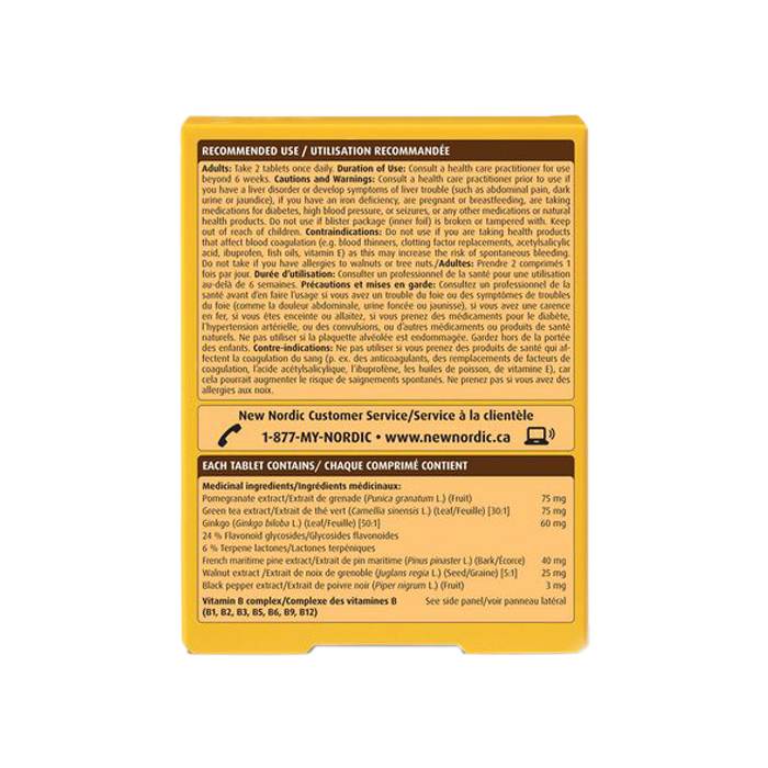 New Nordic - Clear Brain™, 60 tablets - back