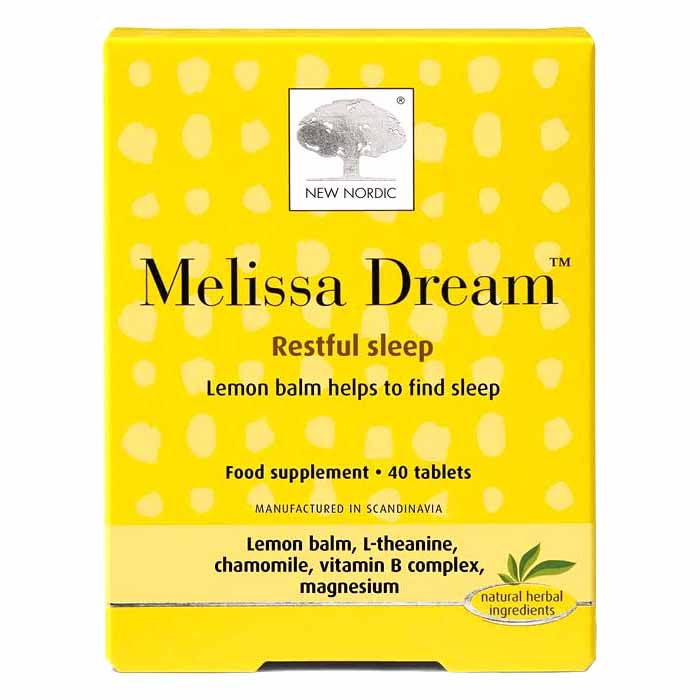 New Nordic - Melissa Dream Lemon Balm Sleep Aid ,40 Tablets