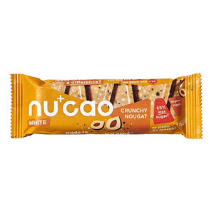 Nucao - Organic Vegan White Crunchy Nougat Bar, 40g | Multiple Sizes