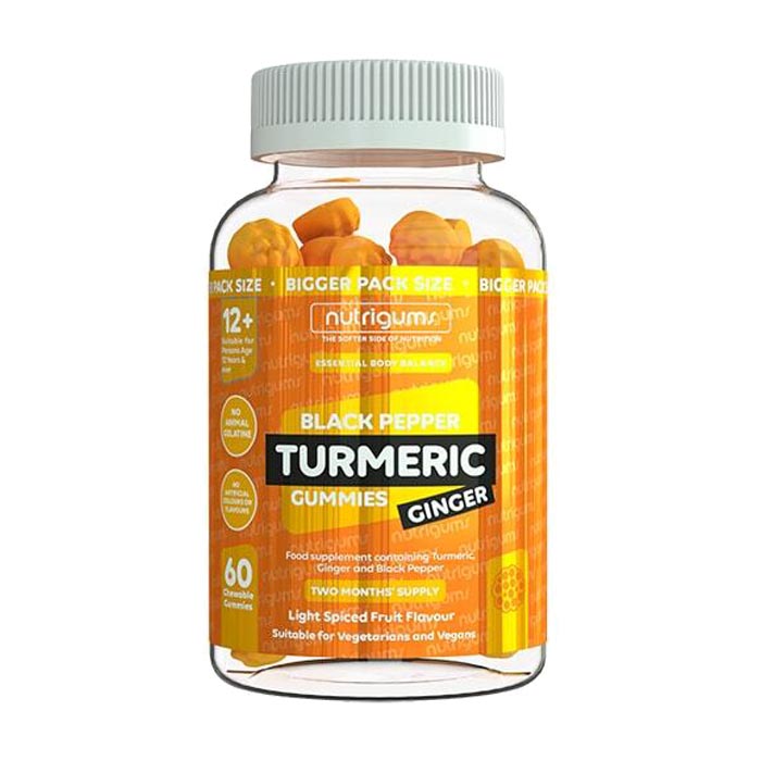 Nutrigums - Turmeric Ginger Black Pepper Gummies ,60 Gummies