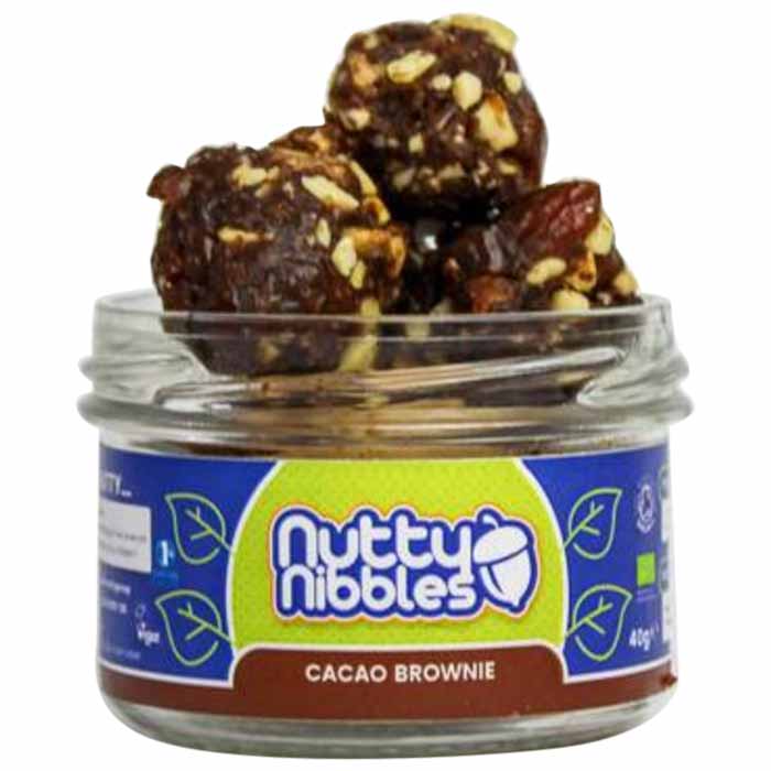 Nutty Nibbles - Vegan Energy Balls - Cacao Brownie, 40g