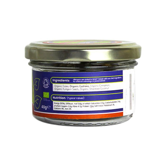 Nutty Nibbles - Vegan Energy Balls - Pumpkin Pie, 40g - back