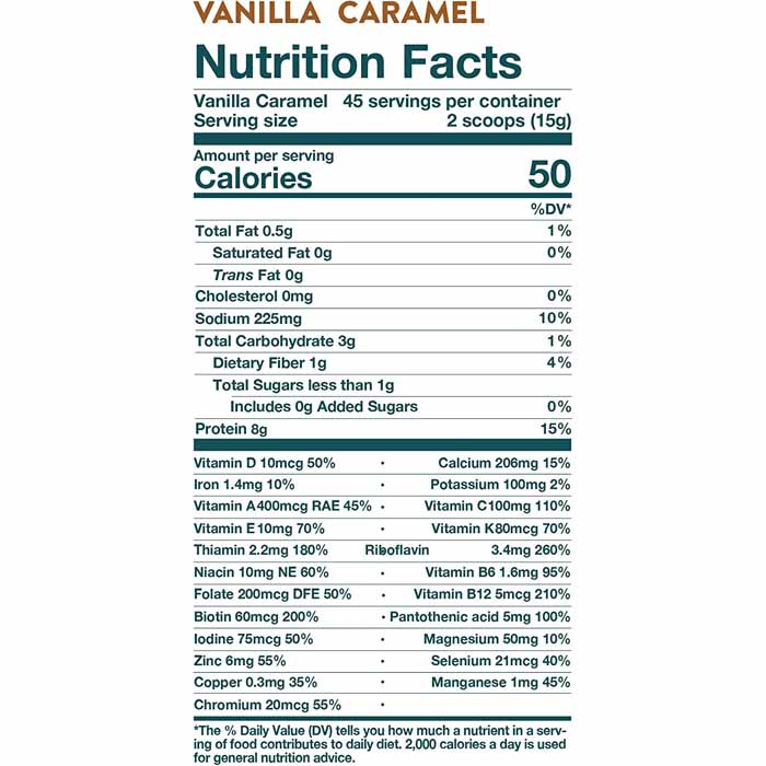 Nuzest - Kids Good Stuff Vanilla Caramel - Vanilla Caramel - 675g ,back