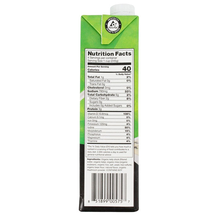 Oceans Halo - Organic Miso Broth, 946ml - back