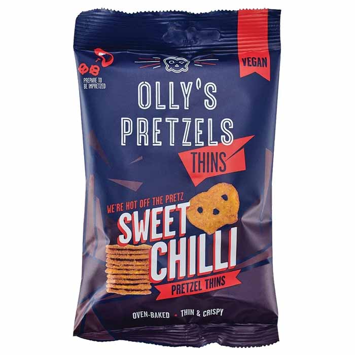 Olly's - Pretzel Thins - Sweet Chilli, 35g 