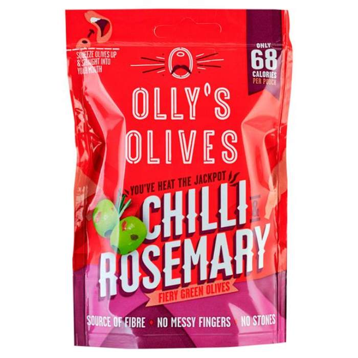 Olly's Olives - Green Olives Chilli & Rosemary, 50g
