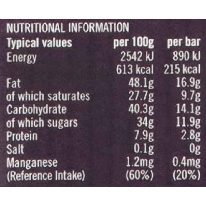 Ombar - Organic Centres Pistachio Chocolate Bar, 35g - back