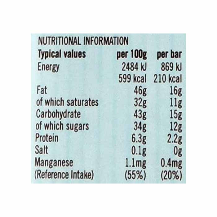 Ombar - Organic Coco Mylk Raw Chocolate Bar, 35g  Pack of 10 - back