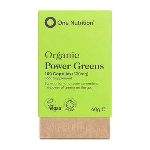 One Nutrition - Premium Organic Power Greens (500mg), 100 Capsules