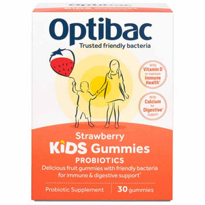 Optibac Probiotics - Kids Gummies Strawberry Flavoured, 30 Gummies