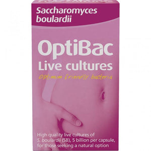 Optibac Probiotics - Saccharomyces Boulardii, 80 Capsules