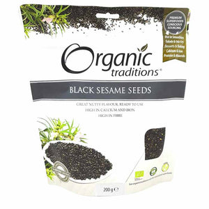 Organic Traditions - Organic Black Sesame Seeds, 200g
