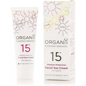 Organii - Anti-Ageing Facial Sun Cream SPF15, 50ml