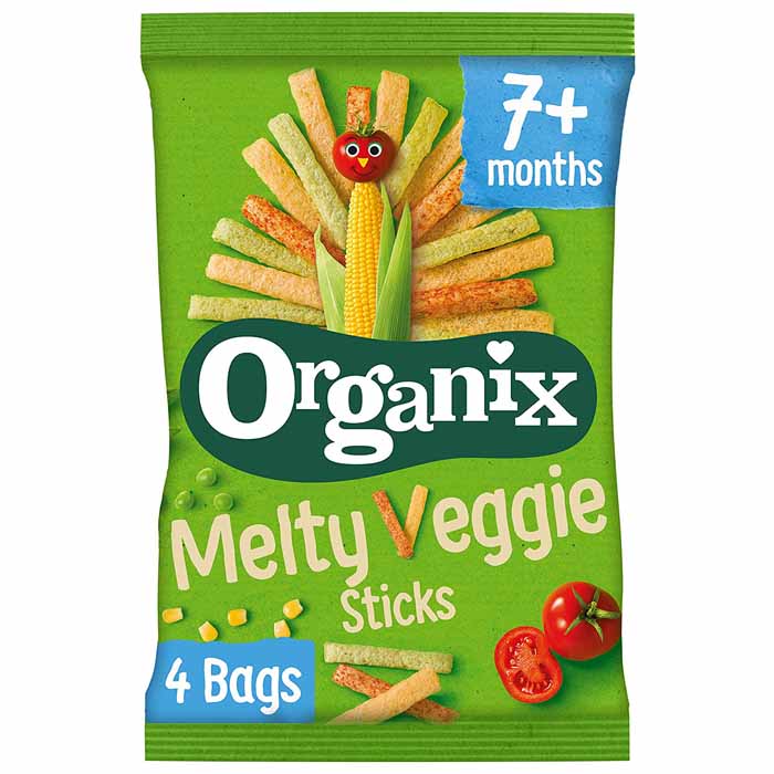 Organix Melty Veggie Sticks Multipack, 4x15g Bags PlantX UK