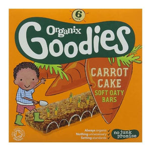 Organix - Organic Carrot Cake Soft Oaty Bars, 6-Pack