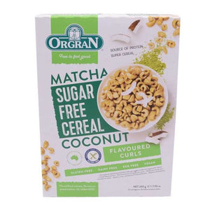 Orgran - Gluten-Free Sugar-Free Matcha & Coconut Cereal, 200g
