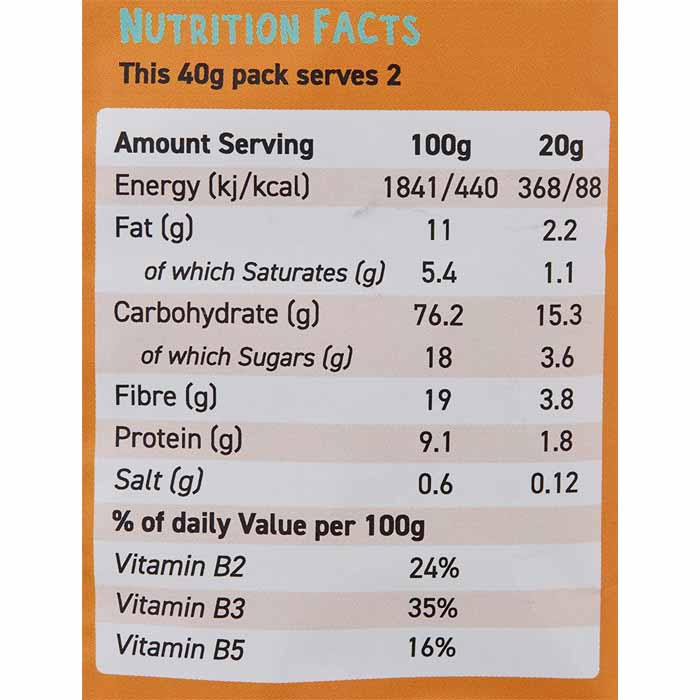 Other Foods - Crunchy Mushroom Chips - Oyster, 40g - back