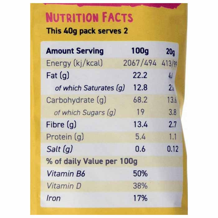 Other Foods - Crunchy Mushroom Chips - Shiitake, 40g - back