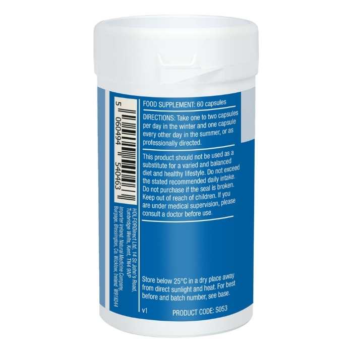 Patrick Holford - Vitamin D3 High Strength 3,000iu, 60 Capsules - back