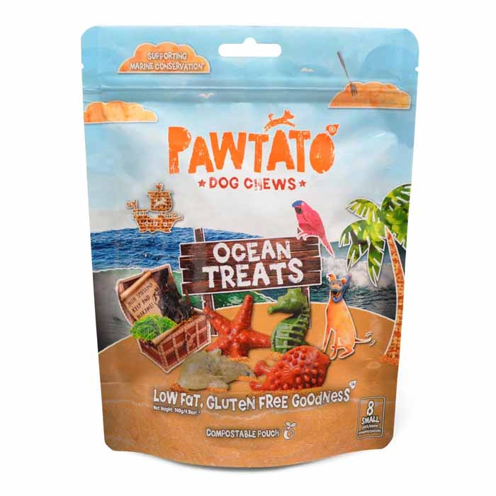 Pawtato - Ocean Treats Dog Chews - Small (1-Pack), 140g