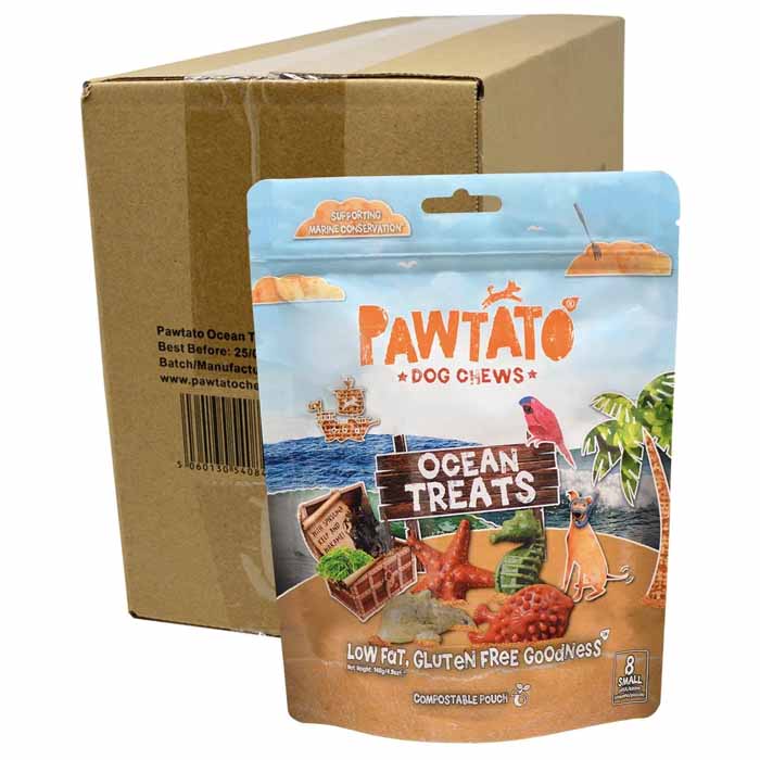 Pawtato - Ocean Treats Dog Chews - Small (10-Pack), 140g